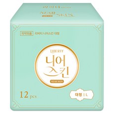 Liberty ORGANATURE Near Skin韓國產蝶翼瞬吸透氣衛生棉, L(29cm), 12片, 1包