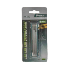 Pro'sKit 寶工 摺疊型內六角扳手組 7支, 1組