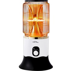 윈드피아 수 카본 열풍히터, WH-1800HCF, 화이트 + 블랙