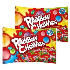 彩虹脆皮水果軟糖 150包入, 2袋, 600g