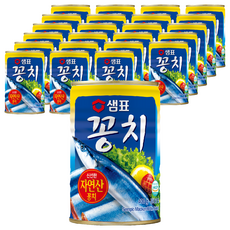 샘표 꽁치 통조림, 400g, 24개