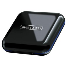 westwood pill box 高質感隨身4格小藥盒 黑色, 1個