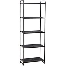 Nature Living 現代日常五層收納置物架 57.5*34*161.5cm, 黑色, 1個