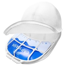 MEO 家用帽子專用洗衣網 + 防變形洗衣架套組, 白色, 1套