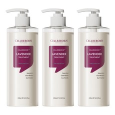 CELLREBORN Cellrebiome薰衣草強健髮根頭皮護理護髮素, 3個, 430ml