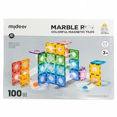 mideer 多彩透光磁力片 100p, 軌道遊戲組, 1盒