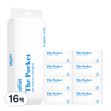 comet The Pocket 迷你濕式衛生紙, 65g, 8張, 16包