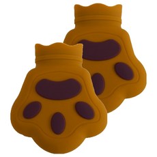 몬드스팟 실리콘 미니 보온 물주머니 JNH828 브라운, 2개