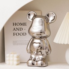 Melboram 小熊室內裝飾品, 銀色