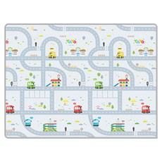 PARKLON 幼兒用遊戲墊 Wellbeing, Tayo小巴士道路 淺藍色 + 灰色