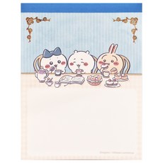 sun-star 吉伊卡哇午茶趣造型便條紙 S2843943 110 x 85 x 8mm 70g, 藍色假日, 80張, 1本