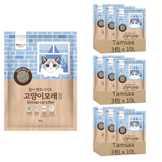 Tamsaa Bentonite 貓砂 嬰兒爽身粉香, 10L, 9包