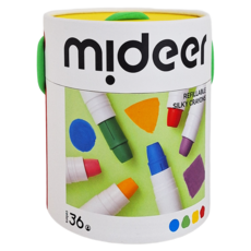 mideer 可洗式速乾絲綢蠟筆 3歲以上, 36色, 1組