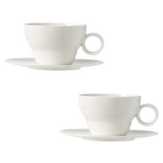 BOWLBOWL 韓國製 BoulBoul Origin 雙人咖啡杯組, 牛奶白, 2套