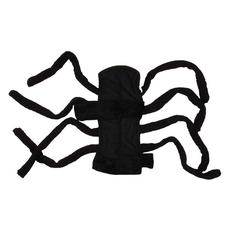 毛皇上 萬聖節寵物胸背衣 貓咪/狗狗等寵物適用, 黑色, 1個