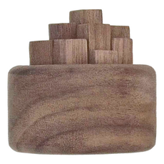 堆擴香木 尺寸60mmx38mm, 黑胡桃木