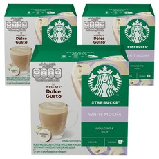STARBUCKS 星巴克 白摩卡膠囊咖啡, 12顆, 3盒