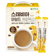 NATUREDREAM Zero Sugar甜菊溫醇即溶咖啡粉, 9.5g, 100條, 1盒