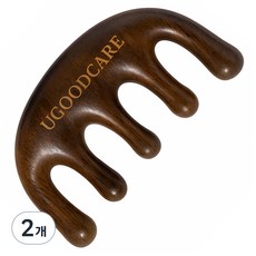 Yougoodcare 木質頭皮刮痧按摩器, 2個, 單一顏色