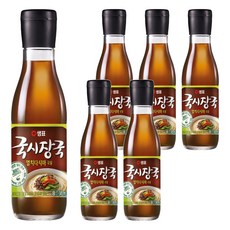 샘표 국시장국 멸치다시마 국물, 345ml, 6개