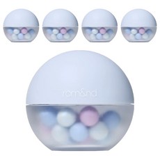 rom&nd 台灣公司貨 珍珠粉球 15g, 04 冰山輕紗, 5個