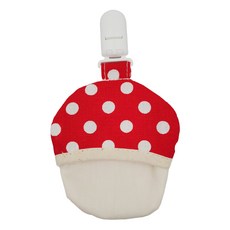 nIZio 小蘑菇平安收納袋，100%棉，台灣製造, 紅色, 1個