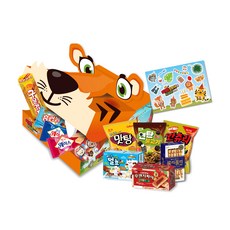 HAITAI 海太 老虎造型綜合零食禮盒, 1組, 零食組合