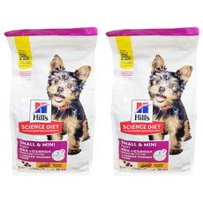 Hill's 希爾思 SCIENCE DIET 小型/迷你幼犬 乾糧, 雞肉 + 糙米, 1.5kg, 2袋