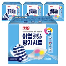 HAPPYHOME 洗衣防染巾, 4盒, 100片