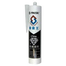 FINESIL HIGH BOND 接著王 Clear 晶鑽透明矽利康 300ml, 1支