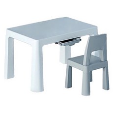 哩哩摳摳 LILIKOKO 可增高書桌椅組 一桌一椅 8817-1, 1組, 灰色