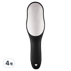 켈본 스텐 양면 발바닥 뒷꿈치 발 각질 제거기 블랙, 100g, 4개, 1개입