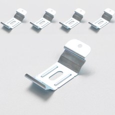 세류홈 브라켓 스냅 4cm, 실버, 5개