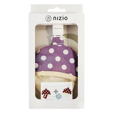 nIZio 小蘑菇平安收納袋 - 粉紫丁, 100%棉, 1個