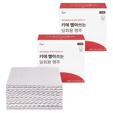 Kie可水洗一次性抹布, 50入, 2個