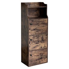 收納王妃 北歐風造型四層櫃, 仿古木 1360-14, 1個