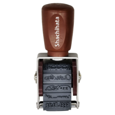 Shachihata 寫吉達 迴轉裝飾印章mini - 10種圖案組合, 心情, 1個