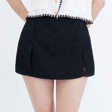 엘쏘 하이웨스트 슬릿 속바지 미니 스커트