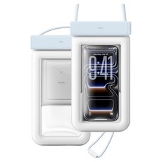 elago 4層鎖定智慧型手機防水包, 2個, 淺藍色