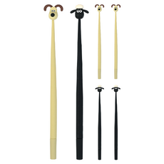 3000 超級無敵掌門狗搖晃無酸筆 2 件套, 米色, 黑色, 3套