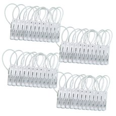 Moneypool 多用途掛鉤式曬衣夾, 白色, 48個