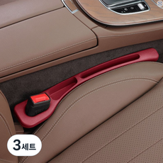 AUTO CREW 車用收納型座椅縫隙防漏墊套組 AC-S5, 3套, 紅色