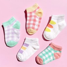 cocoB Dorothy 孩童配色短襪 5雙組