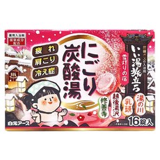 白元 名湯之旅 雪光之夜碳酸浴鹽 16顆, 舒緩疲勞，多種香味, 720g, 1盒