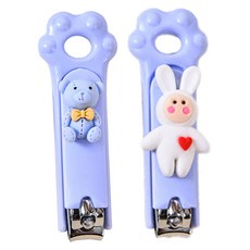 指甲剪 腳掌造型 美甲工具, 2個, 紫色