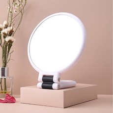 유엘 접이식 확대경 화장 거울 X10, 화이트