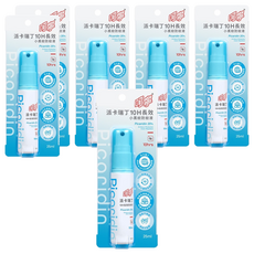 叮寧 派卡瑞丁10H小黑蚊防蚊液 20%派卡瑞丁 清爽配方, 25ml, 6瓶