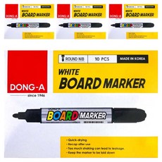 DONG-A 白板筆, 黑色, 40個