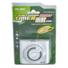 PRO-WATT 華志 機械式倒數定時器，15分鐘間隔定時, 1個