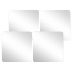軟壓克力防爆鏡面貼 Set 4, 30x30cm, 鏡面 銀色